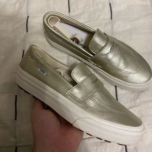 Women’s Gold Vans Style 53 Size 9